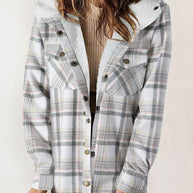 Damen Flanelljacke mit Fleecefutter WW