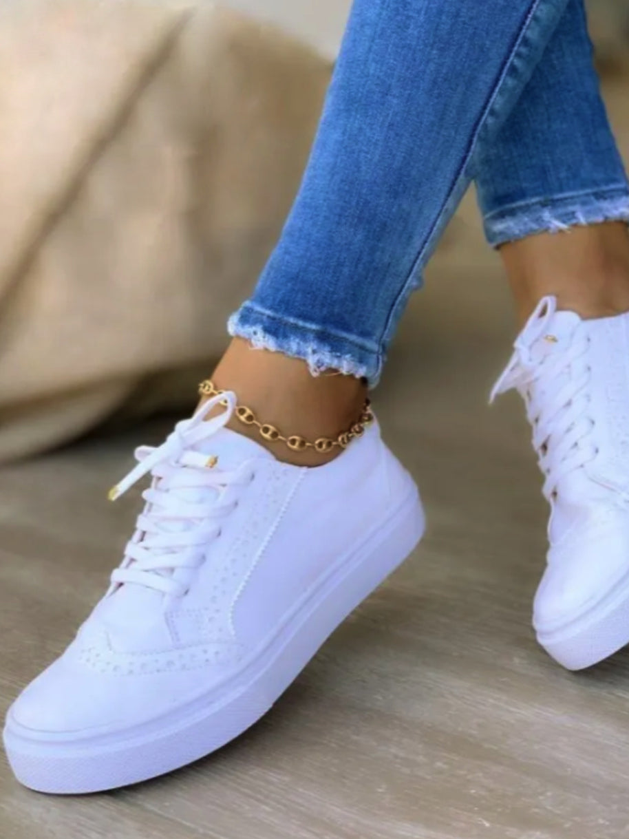 Damen Sneaker mit modischem Textilobermaterial und dämpfender Sohle WW