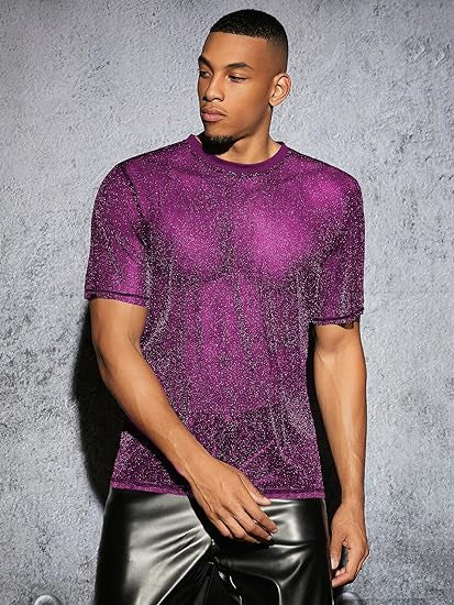 WW | Sexy Semi Runde Hals T-shirt Für Männer