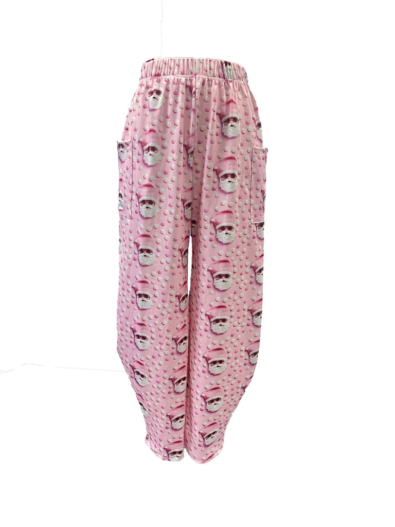 Damen Festliche Gnome Druck Weite Hosen WW
