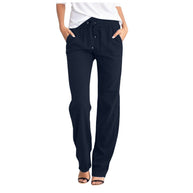 Damen Bequeme Freizeithose mit elastischem Bund und praktischen Seitentaschen WW