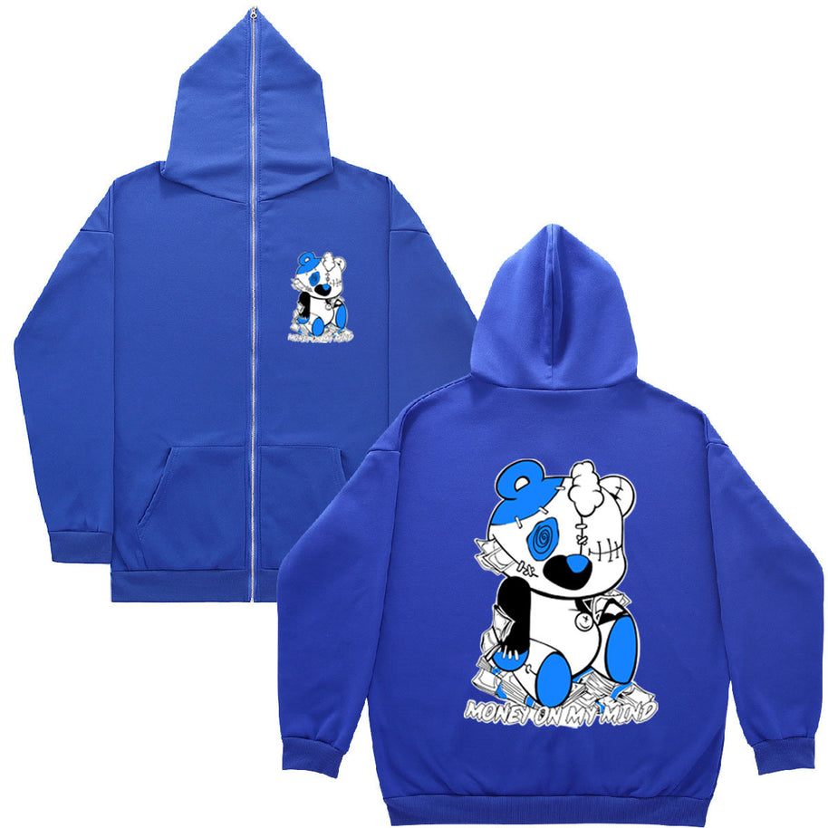 Damen bequemer Kapuzenpullover mit auffälligem Grafikdruck WW