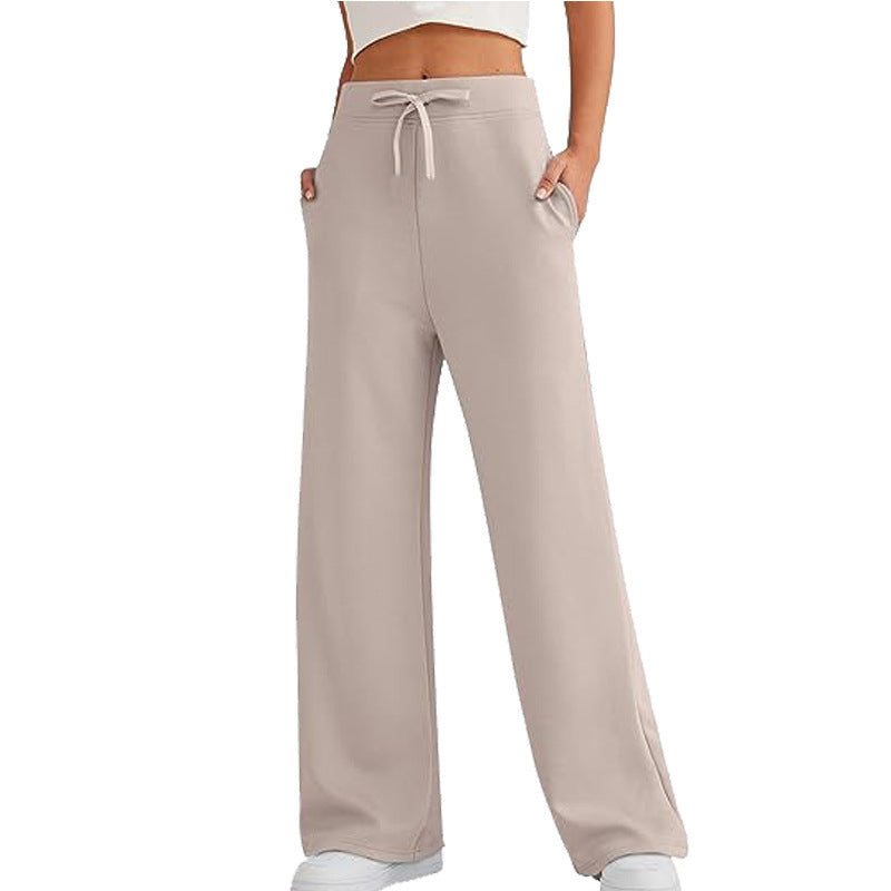 Damen Bequeme Freizeithosen mit weitem Bein WW