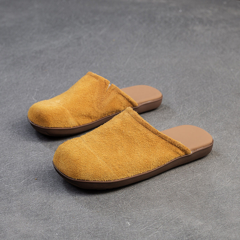 Damen Clogs aus hochwertigem Wildleder mit rutschfester Sohle und anatomischem Fußbett WW