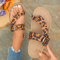 Damen Zehentrenner-Sandalen mit geflochtenen Riemen und rutschfester Sohle WW