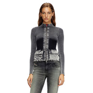 Damen Strickjacke mit denim-inspirierten Taschen und modernem Schnitt WW