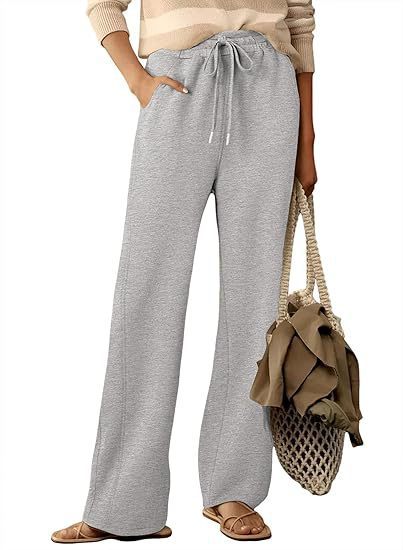 Damen weite Sweathose mit verstellbarem Bund und praktischen Taschen WW