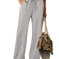 Damen weite Sweathose mit verstellbarem Bund und praktischen Taschen WW