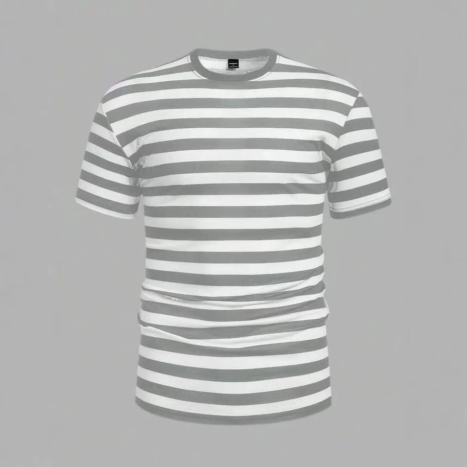 Herren Freizeit T-Shirt mit auffälligen Streifen WW
