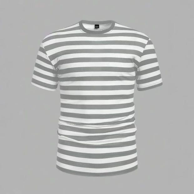 Herren Freizeit T-Shirt mit auffälligen Streifen WW