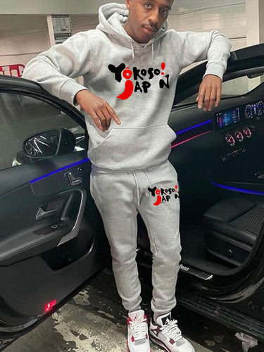 Damen sportliches Hoodie- und Jogginganzug Set mit modernem Schriftzug WW