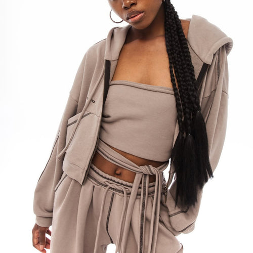 Damen Sportliches Oversized Hoodie-Set WW