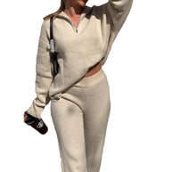 Damen bequeme und stylische Sweatshirt-Hose-Kombination WW