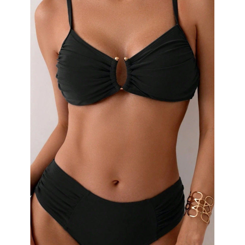 Damen Bikini-Set mit Raffungen und elegantem Ausschnitt WW