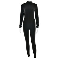 Damen Sportlicher Langarmanzug mit hochwertigem Reißverschluss und figurformendem Design W&W
