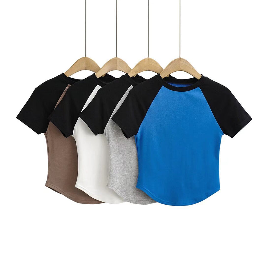 Damen Raglan-T-Shirt mit farblich abgesetzten Ärmeln und hochwertigem Komfortstoff WW