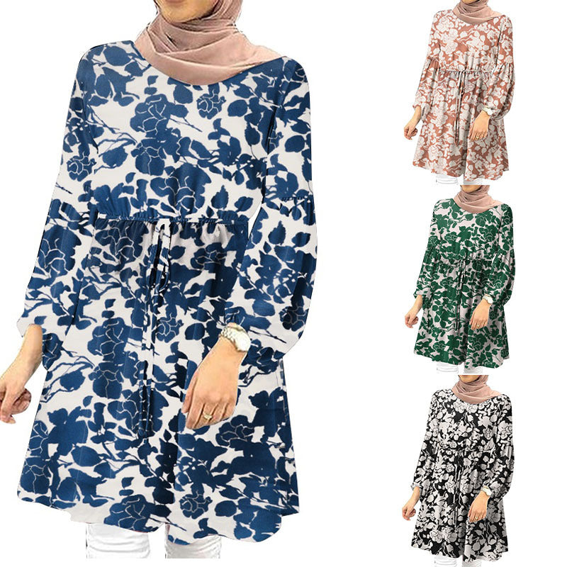 Damen Blumenkleid im eleganten Schnitt WW