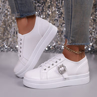 Damen Mode Plattform Sneaker WW