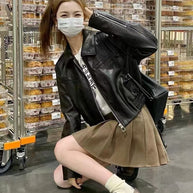 WW | Einfarbige Lederjacke