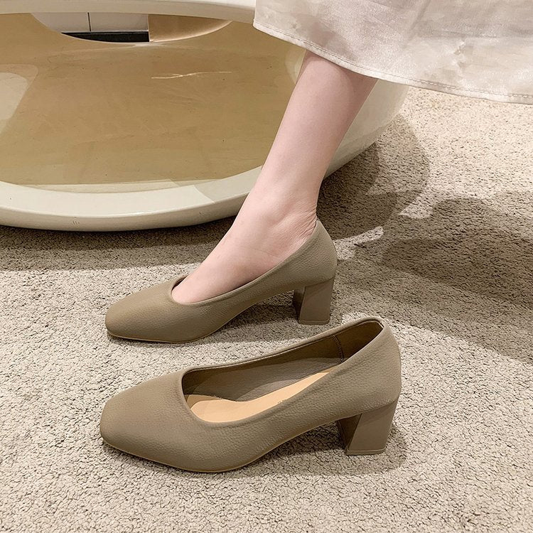 Damen Bequeme Blockabsatzpumps W&W Mode