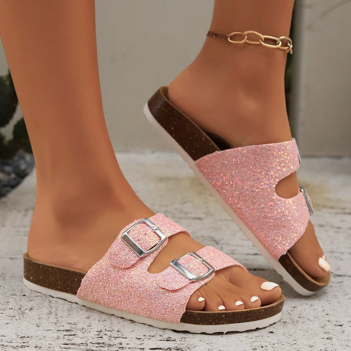 W&W Mode - Glitzersandalen