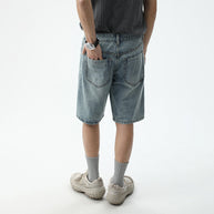 Herren Denim-Shorts im lässigen Relaxed Fit mit seitlichen Taschen WW