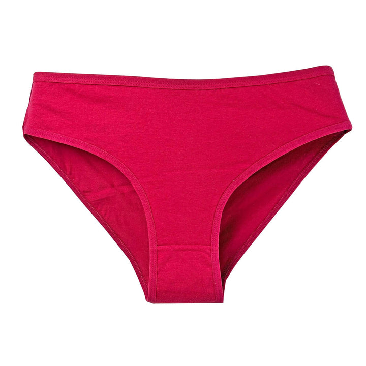 W&W Mode | Damen Slip aus reiner Baumwolle, unifarben und schlicht