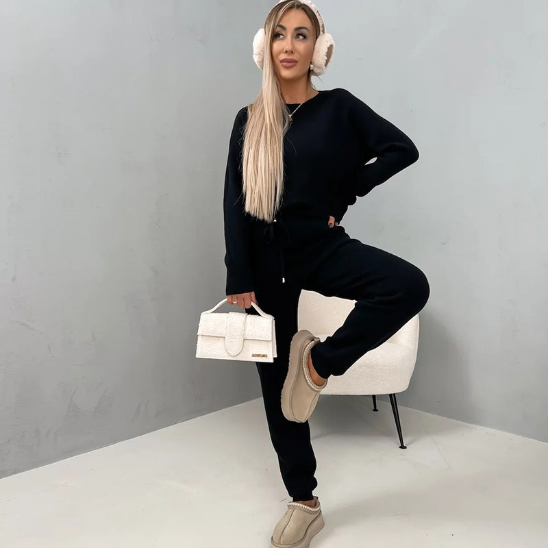 Damen Relaxed-Fit Fleeceanzug mit Kordelzug und praktischen Taschen WW