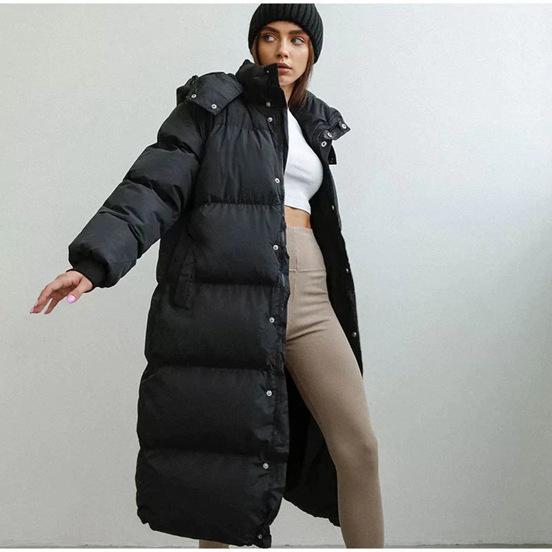 W&W Mode | Faltenmantel mit Kapuze - Stilvolle Winterkleidung