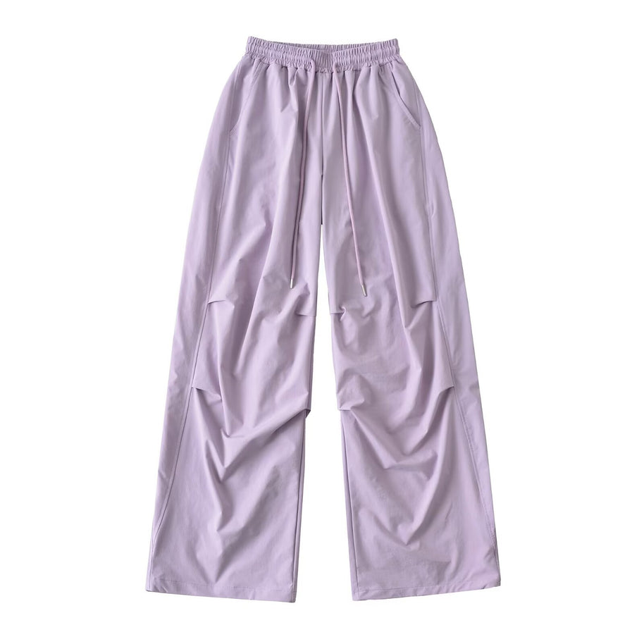 Damen weite Freizeithose mit elastischem Bund und praktischen Seitentaschen WW