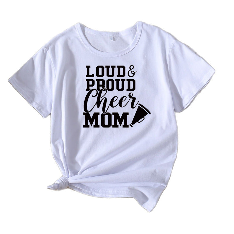 Frauen Cheerleading Mama Grafik T-Shirt WW