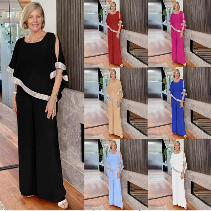 Damen Elegant geschnittenes Zweiteiliges Ensemble WW