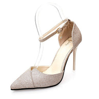 Damen Glitzernde Pumps mit Riemchen W&W