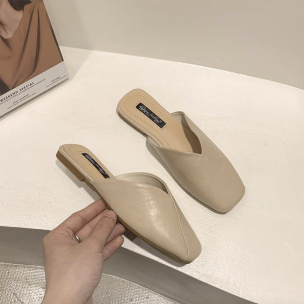 Damen Elegante und moderne Mules mit ausgefallenem Überkreuz-Design W&W
