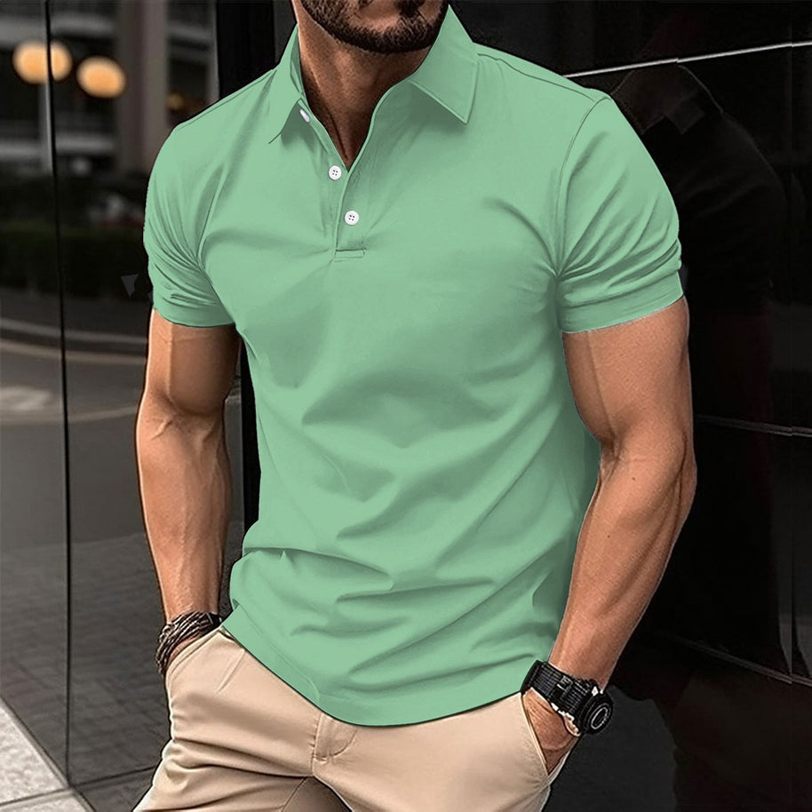 Herren Sport Poloshirt aus atmungsaktivem Material mit klassischem Schnitt WW