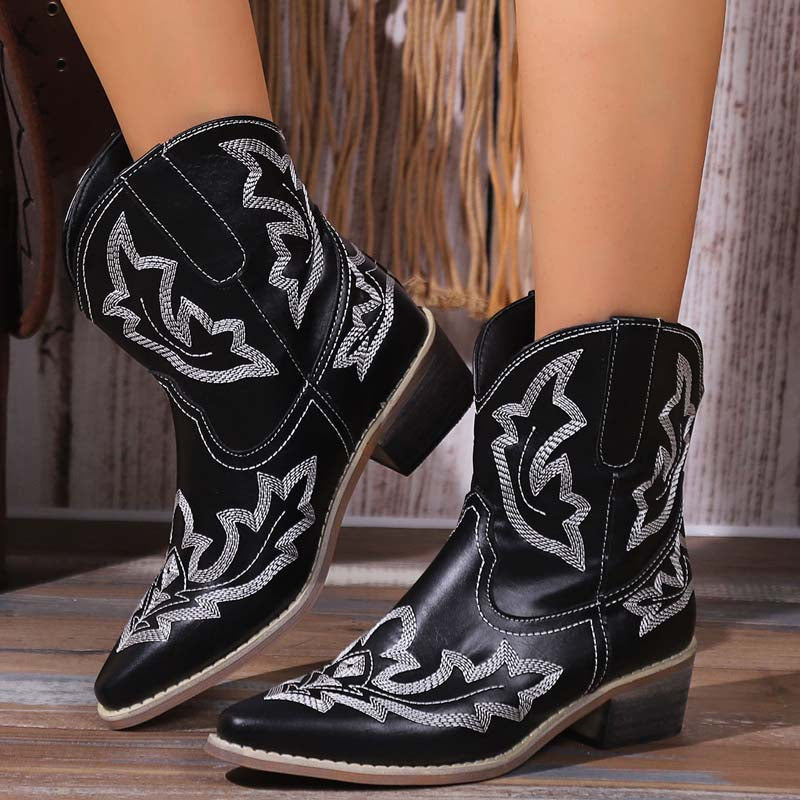 W&W Mode | Vintage Bestickte Stiefel