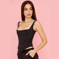WW | Fairy Pink Satin Longline Korsett