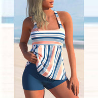 WW | Tankini Satz Mit Streifendruck