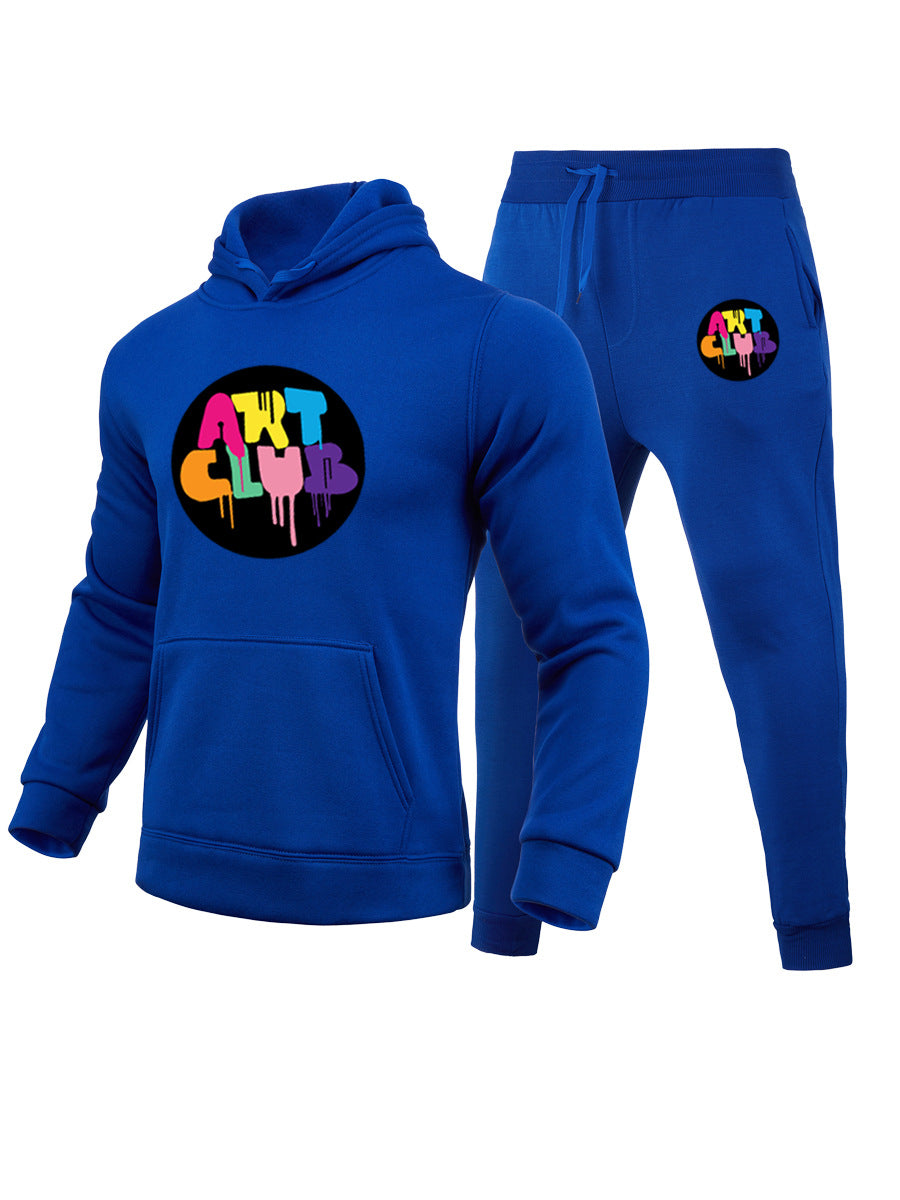 Damen Sportliches Sweatshirt und Jogginghose Set mit kreativen Druckdetails WW