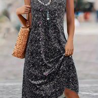 Damen Sommerliches Blütenmuster Kleid WW