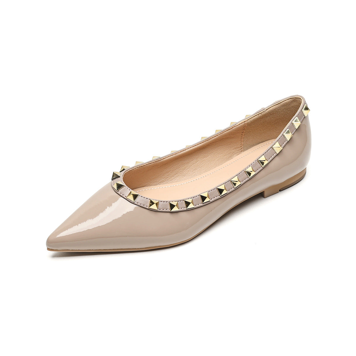 Damen Ballerinas mit Nietenverzierung WW