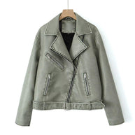 Damen Bikerjacke im Vintage-Stil WW