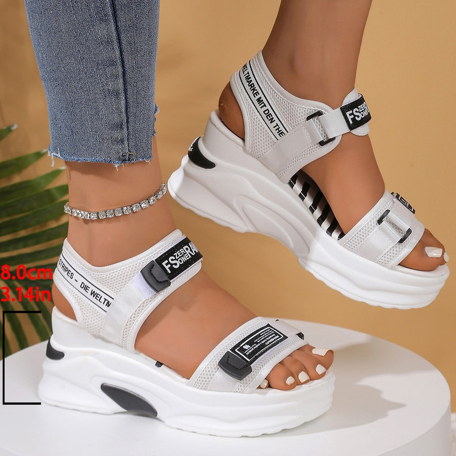 Damen Sportliche Sandalen mit innovativer Dämpfung und verstellbaren Riemen WW