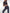 Damen Sportliches Fleece-Cropped-Set mit Kapuze und elastischem Bund WW