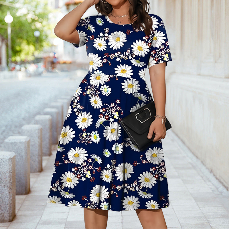 Damen Midikleid mit floralem Design und elegantem Schnitt WW