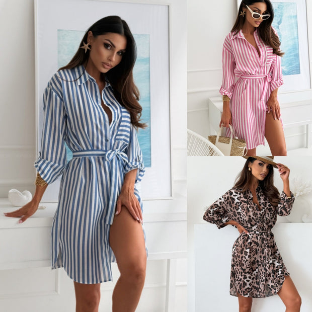 Damen Sommerliches Cocktailkleid im Leo-Print WW