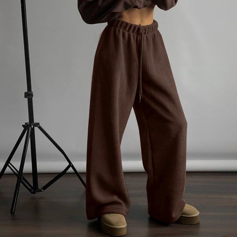 Damen Bequeme Freizeithose aus weichem Fleece WW
