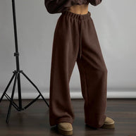 Damen Bequeme Freizeithose aus weichem Fleece WW