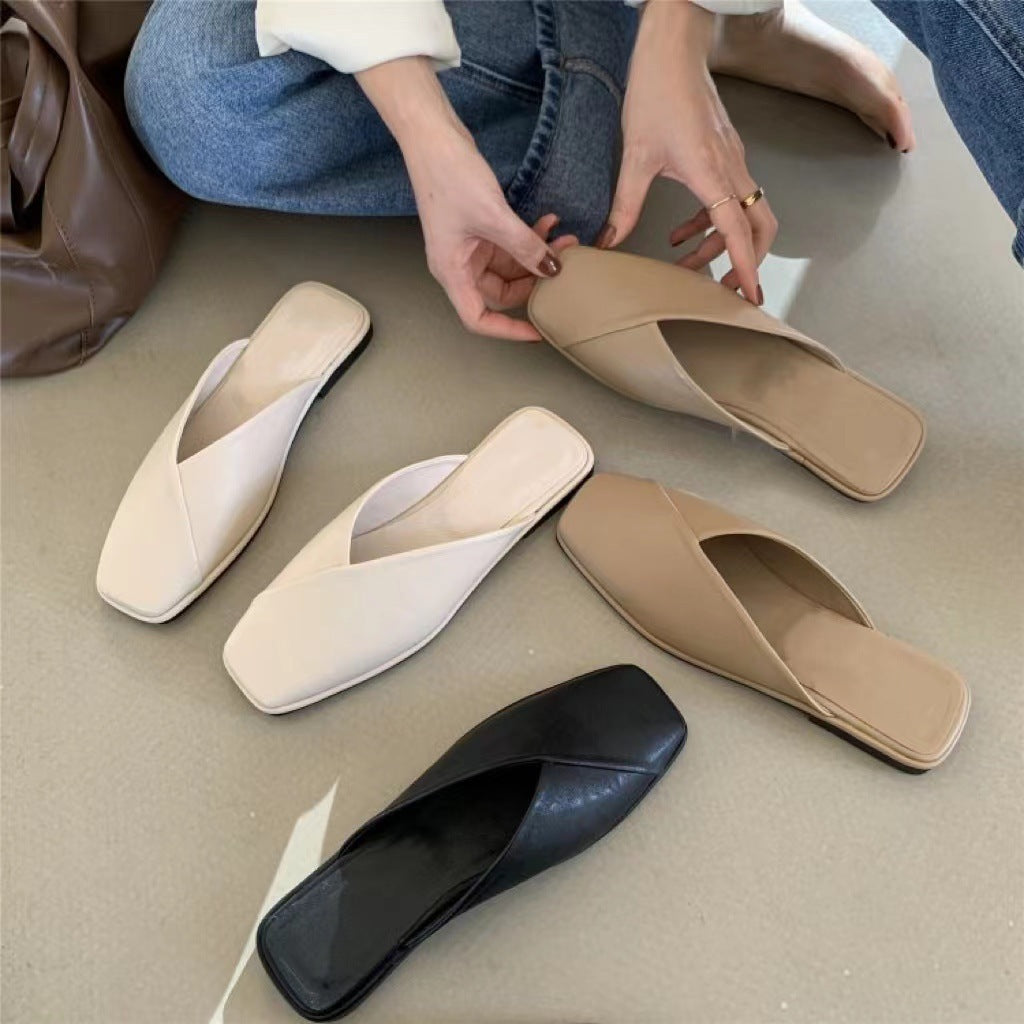 Damen Mules mit elegantem Überkreuz-Design und komfortabler Fußbettung WW