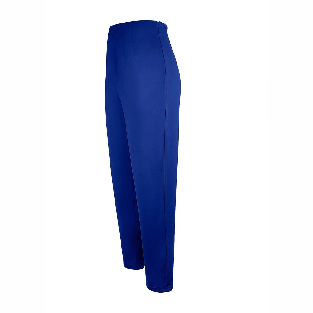 Damen Hochwertige Chinohose mit hohem Bund und schmalem Bein W&W Mode